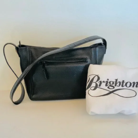 BRIGHTON, Vintage Leather Bucket shoulder bag - Picture 2 of 4